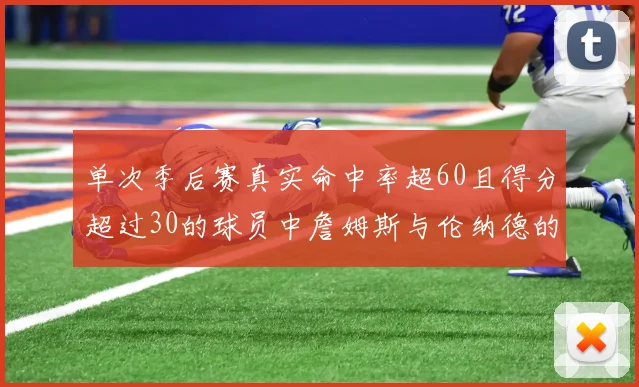 单次季后赛真实命中率超60且得分超过30的球员中詹姆斯与伦纳德的传奇表现